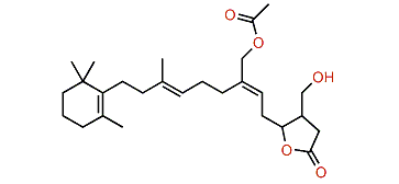 (6Z)-2,3-Dihydroneomanoalide 24-acetate
